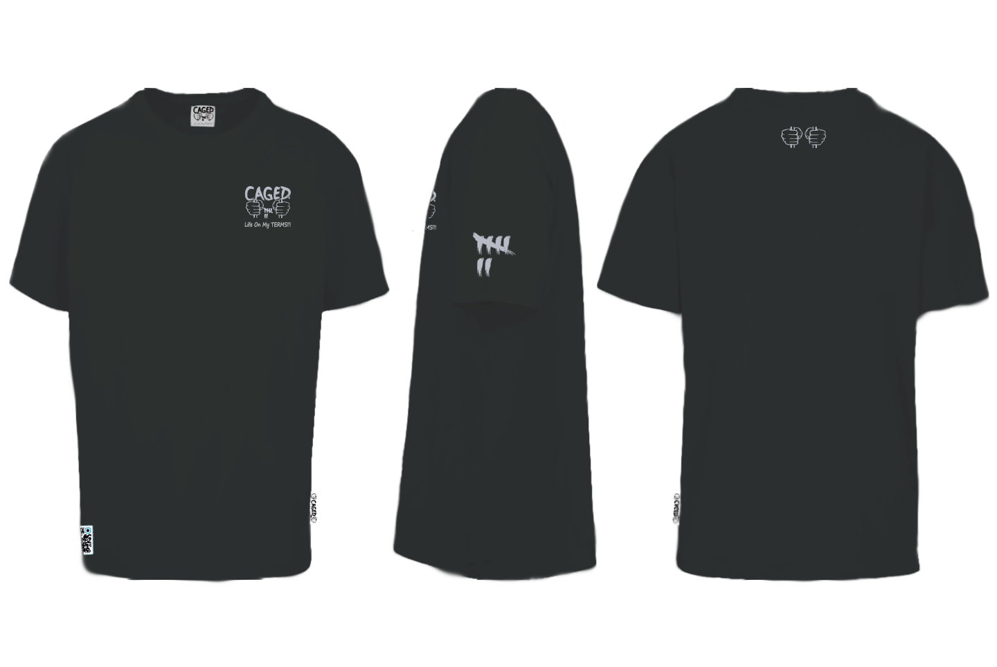 Clenched Fists, Oversized T-Shirt (CL303)
