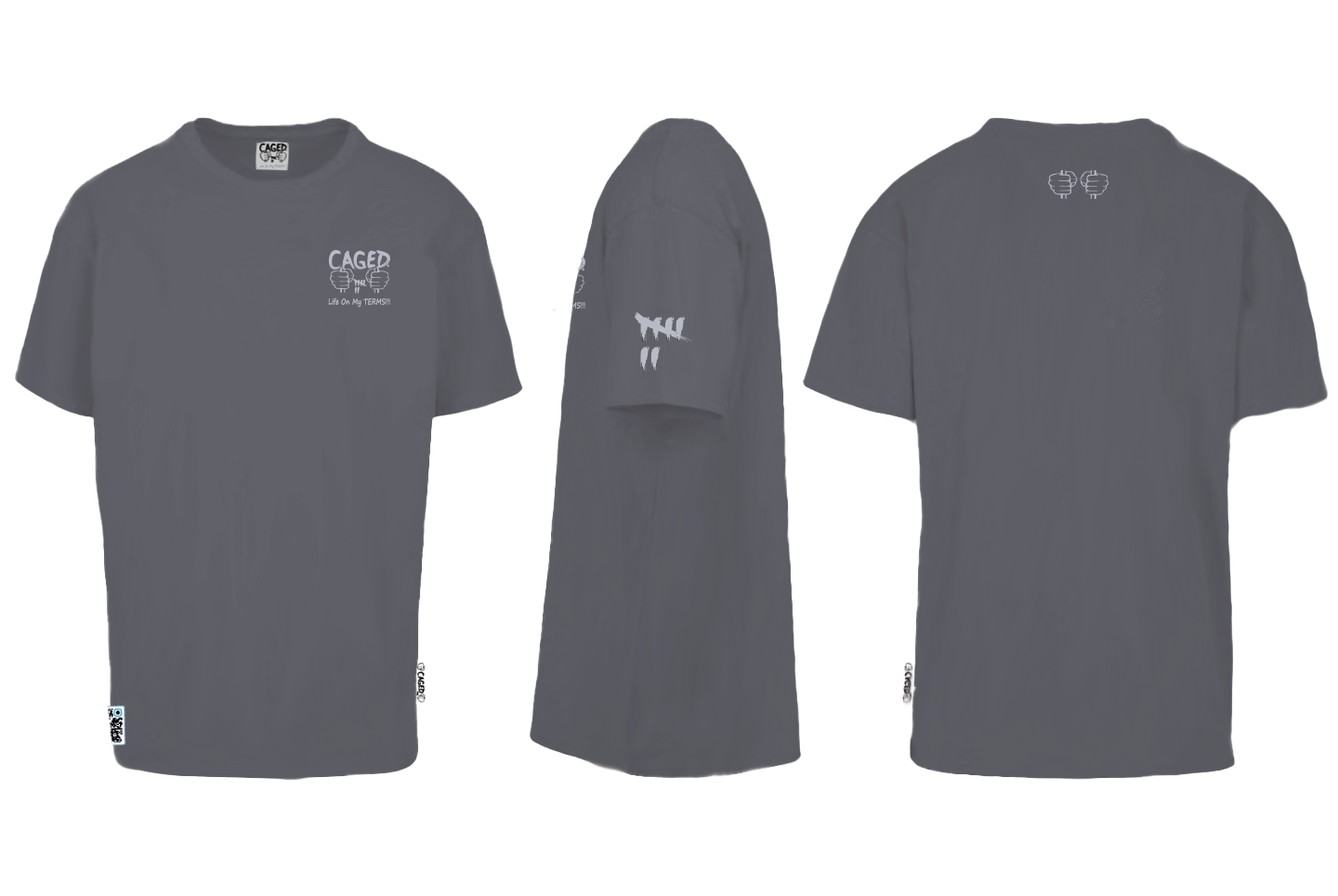 Clenched Fists, Oversized T-Shirt (CL303)
