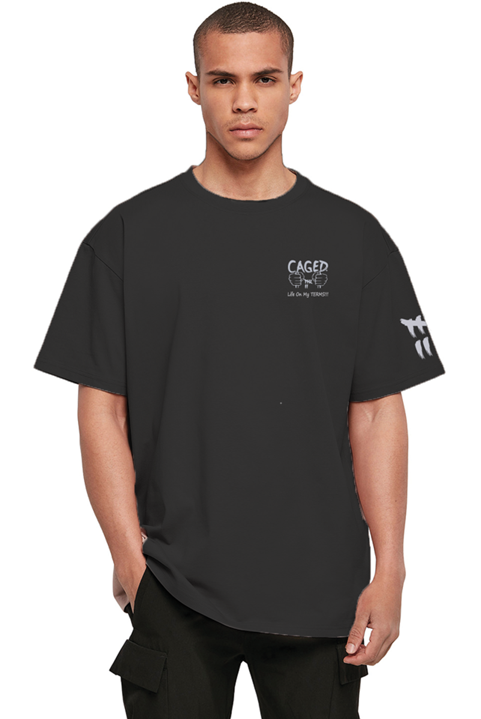 Clenched Fists, Oversized T-Shirt (CL303)